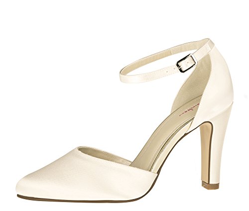 Rainbow Club Brautschuhe Dana - Ivory Satin - Pumps Damen