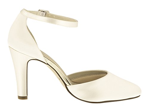 Rainbow Club Brautschuhe Dana – Ivory Satin – Pumps Damen - 2