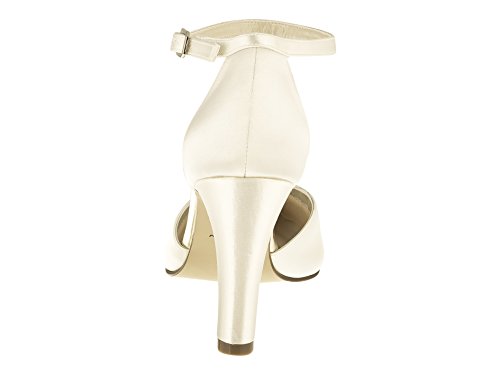 Rainbow Club Brautschuhe Dana – Ivory Satin – Pumps Damen - 5