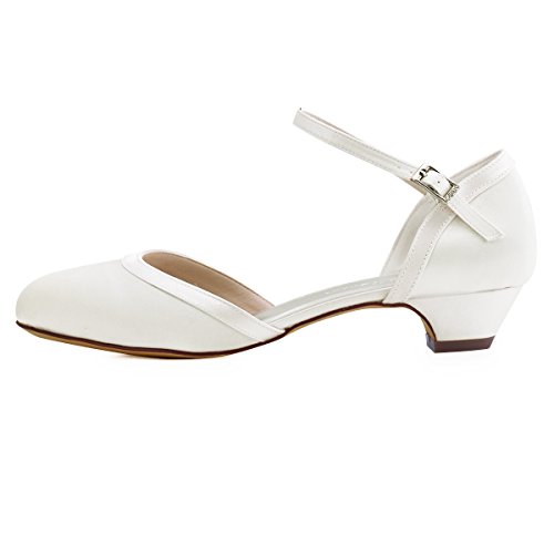 Elegantpark // Damen Brautschuhe // Runde Zehen (Ivory) - 2
