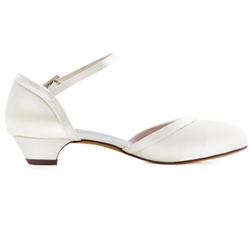 Elegantpark // Damen Brautschuhe // Runde Zehen (Ivory) - 3