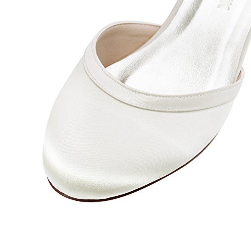 Elegantpark // Damen Brautschuhe // Runde Zehen (Ivory) - 5
