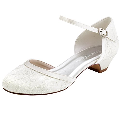 Elegantpark // Brautschuhe mit diesem niedrigen Absatz (Ivory oder Weiß)