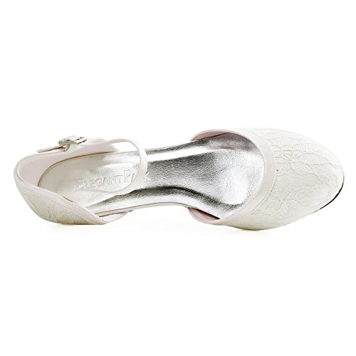 Elegantpark // Brautschuhe mit diesem niedrigen Absatz (Ivory oder Weiß) - 4