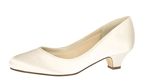 Rainbow Club // Brautschuh Paula Satin (Ivory)