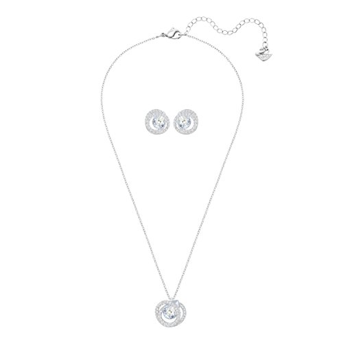 Swarovski Generation Set, blau, rhodiniert - 2