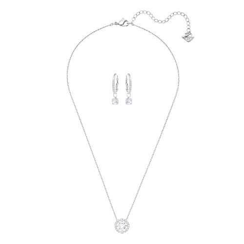 Swarovski Sparkling Dance Round Set, klein, weiss, rhodiniert - 2