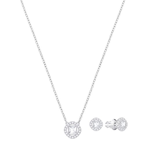 Swarovski Angelic Square Set, weiss, rhodiniert - 2