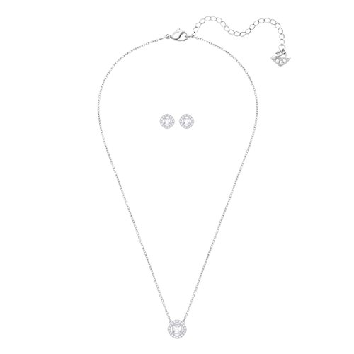 Swarovski Angelic Square Set, weiss, rhodiniert - 3