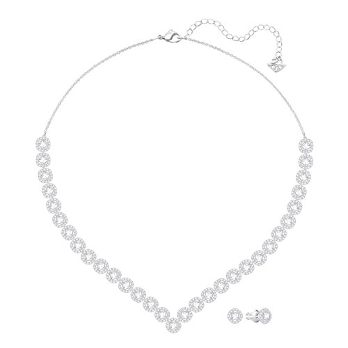 Swarovski Angelic Square Set, groß, weiss, rhodiniert - 2