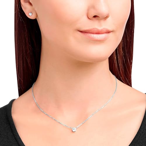 Swarovski Attract Round Set, weiss, rhodiniert - 6