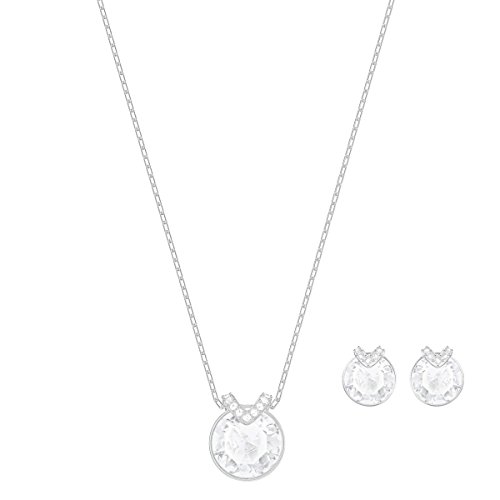 Swarovski Bella V Set, weiss, rhodiniert