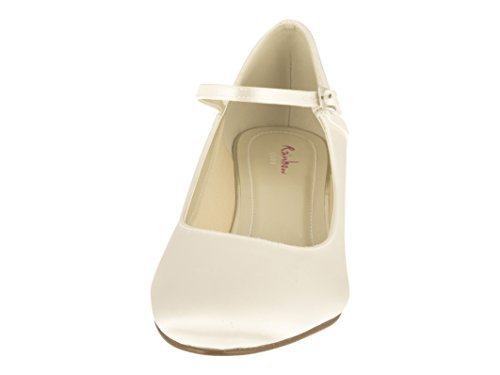 Rainbow Club Brautschuhe Feline – Ivory Satin – Kitten-Heel - 3
