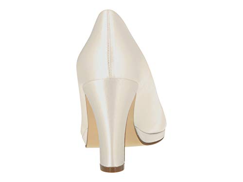 Rainbow Club Brautschuhe Grace – Hochzeitsschuhe Ivory/Creme, Satin - 5