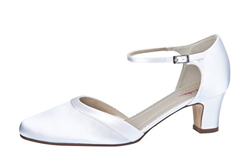 Rainbow Club Brautschuhe Anika Weiß Satin (Soft Bliss)