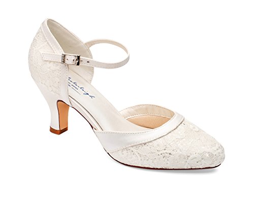 Brautschuhe mit Spitze Maggie, Ivory, (38)