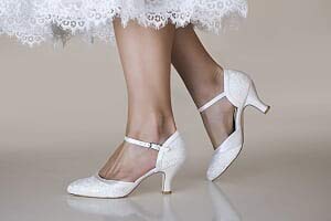 Brautschuhe mit Spitze Maggie, Ivory, (38) - 4