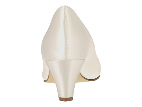 Rainbow Club Brautschuhe Megan – Pumps Ivory – Trichterabsatz - 4