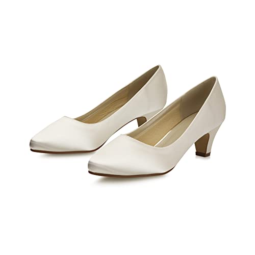 Rainbow Club Brautschuhe Megan – Pumps Ivory – Trichterabsatz - 6
