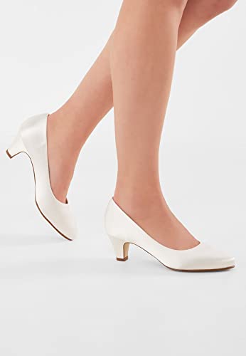 Rainbow Club Brautschuhe Megan – Pumps Ivory – Trichterabsatz - 7