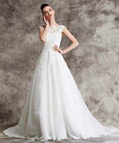 Brautkleid mit Spitze und Mieder - 3