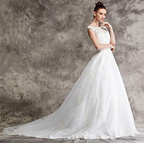 Brautkleid mit Spitze und Mieder - 4