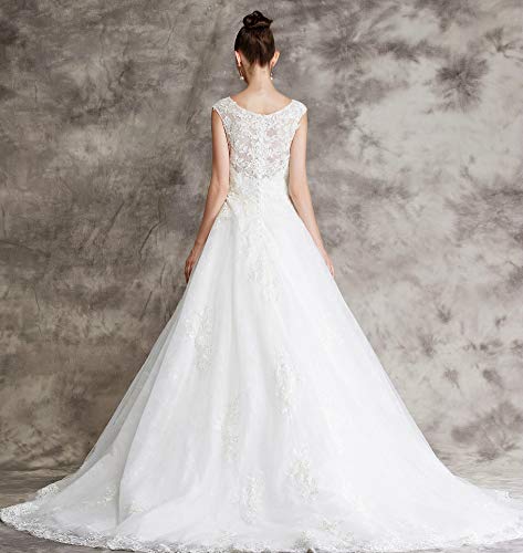 Brautkleid mit Spitze und Mieder - 5
