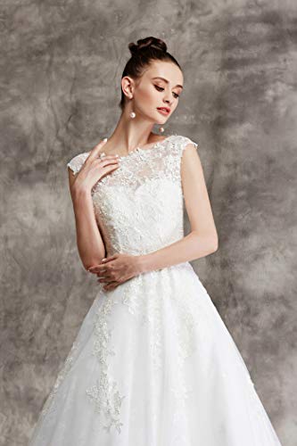 Brautkleid mit Spitze und Mieder - 7