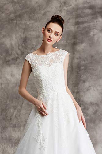 Brautkleid mit Spitze und Mieder - 7