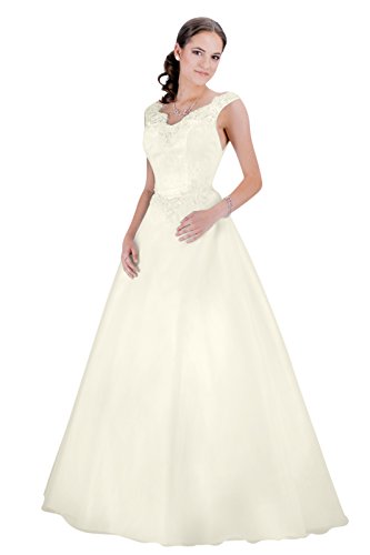 Brautkleid - Hochzeitskleid - A-linie (ivory/creme)