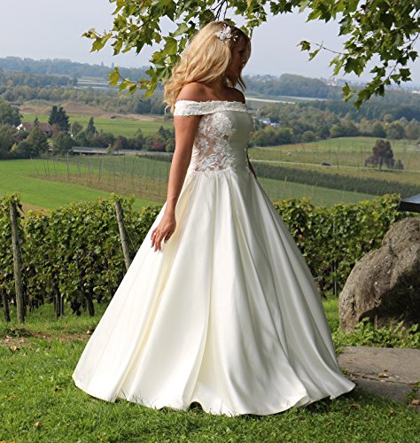 Luxus Brautkleid Hochzeitskleid Weiß nach Maß - 3