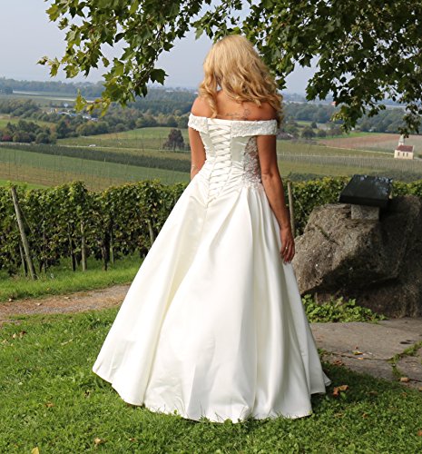 Luxus Brautkleid Hochzeitskleid Weiß nach Maß - 4