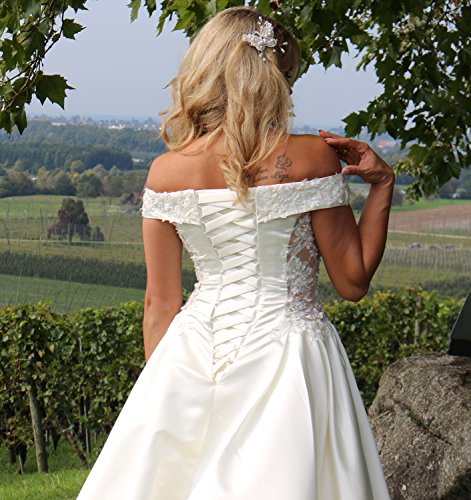 Luxus Brautkleid Hochzeitskleid Weiß nach Maß - 6