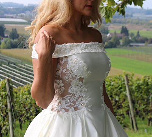 Luxus Brautkleid Hochzeitskleid Weiß nach Maß - 7