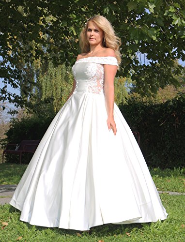 Luxus Brautkleid Hochzeitskleid Weiß nach Maß - 8