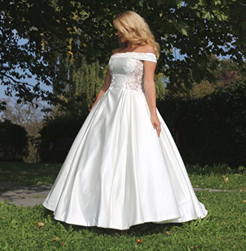 Luxus Brautkleid Hochzeitskleid Weiß nach Maß - 9
