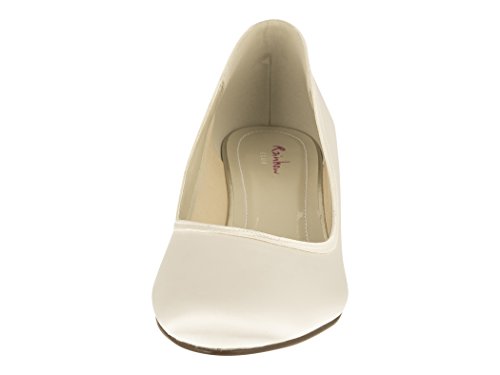 Rainbow Club Brautschuhe Paula – Ivory Satin – Pumps - 3