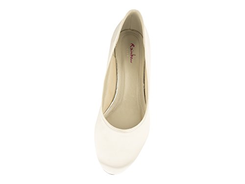 Rainbow Club Brautschuhe Paula – Ivory Satin – Pumps - 4