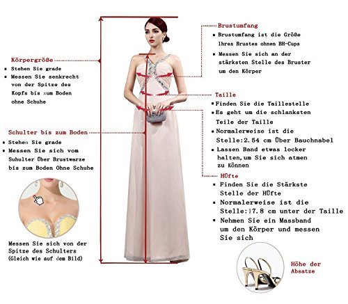 CoCogirls Braut Chiffon V-Ausschnitt Cap Sleeve Kleid Bohemien Strand Hochzeitskleider Brautkleider Abendkleid (36, Elfenbein) - 5